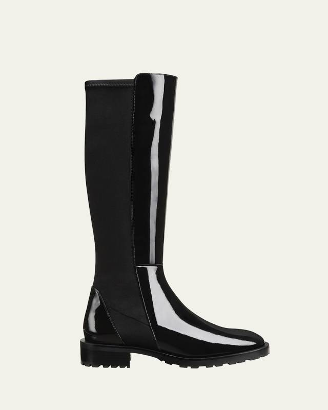 5050 Patent Stretch Knee Boots